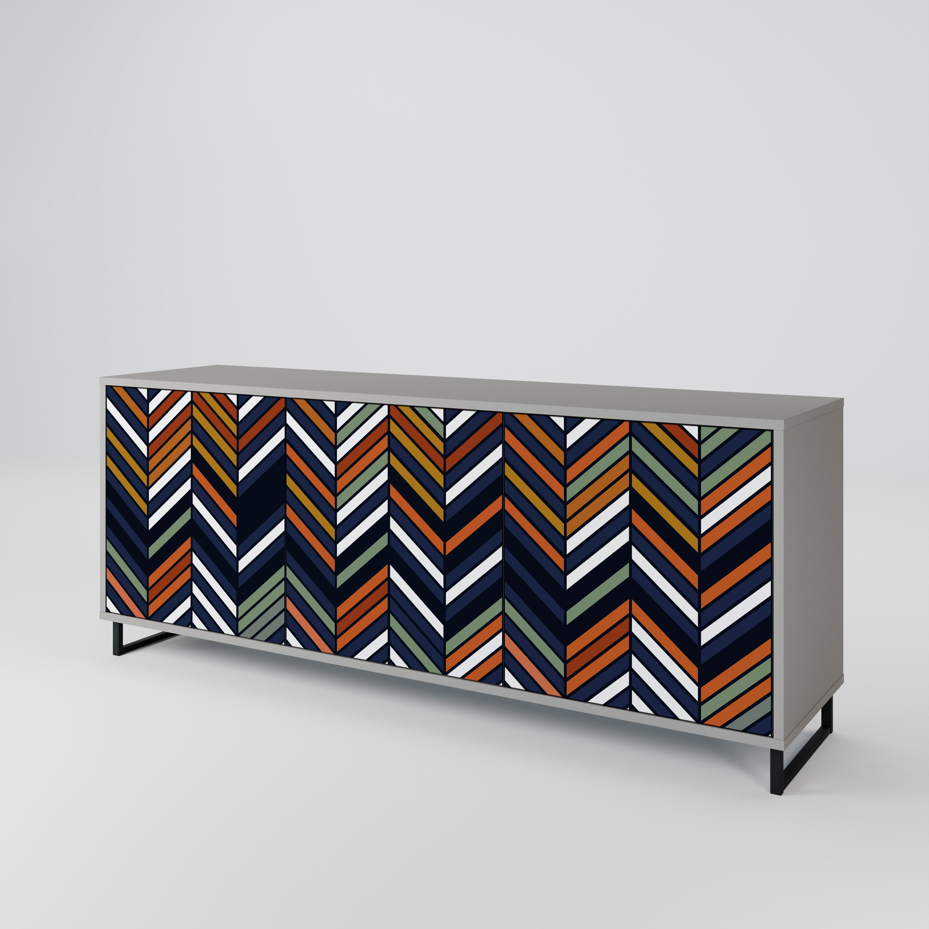 VIBRANT PATCHWORK 3-Door Sideboard