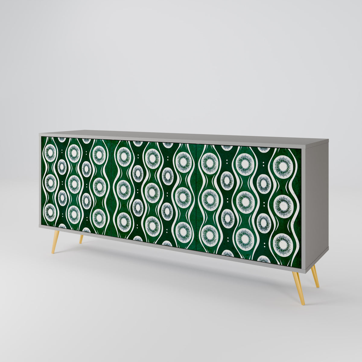 GREEN EYES Skänk med tre dörrar