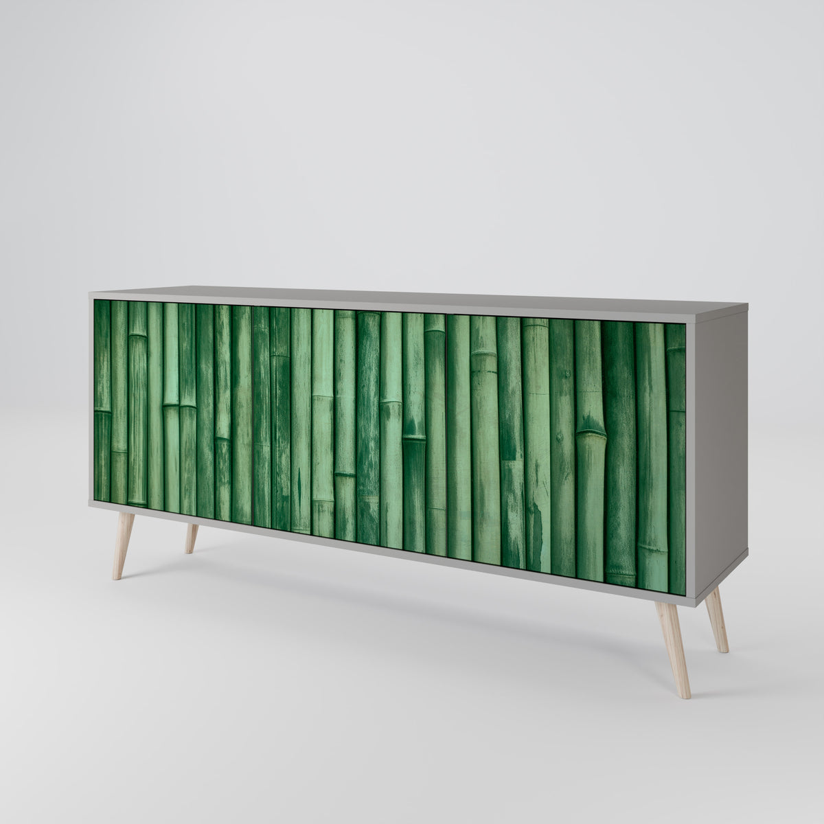 NATURAL GREEN Skänk med tre dörrar