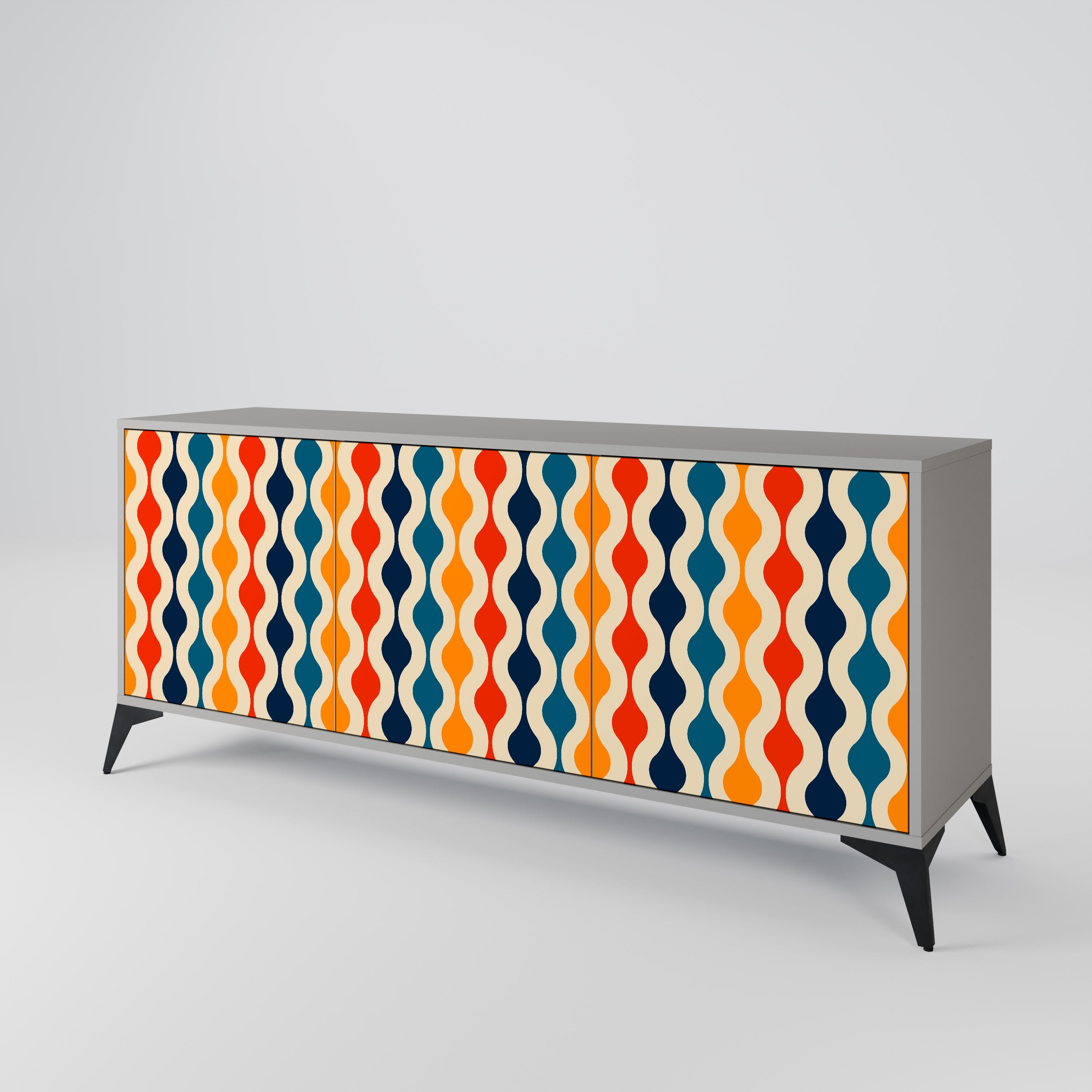 COLORFUL NOSTALGIA 3-Door Sideboard