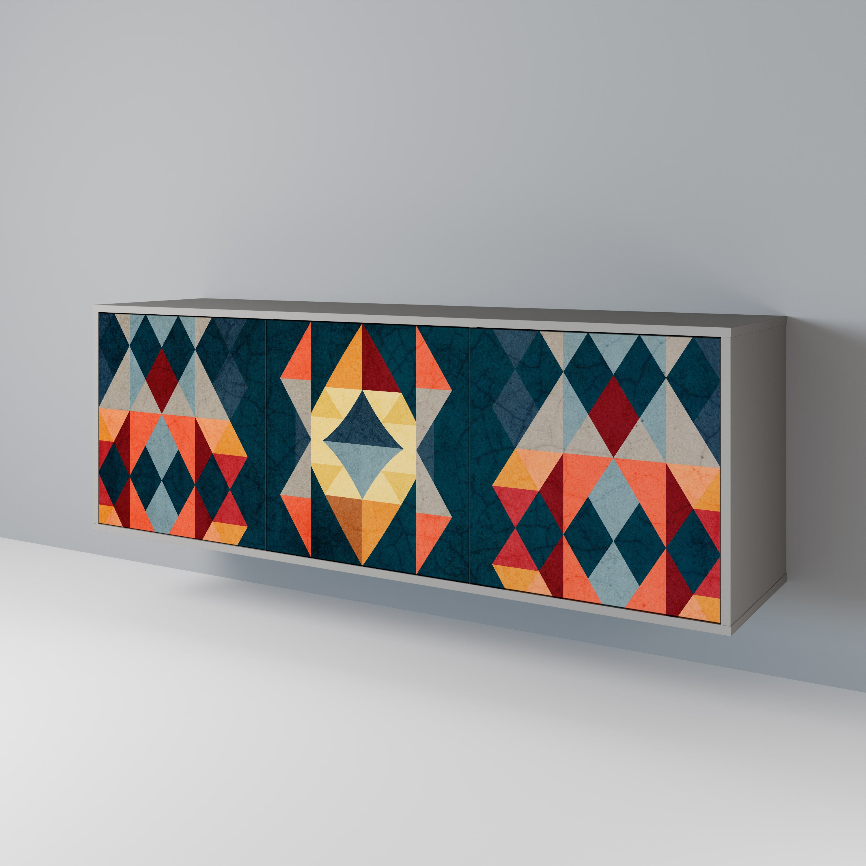 CRACKED ILLUSION 3-Door Sideboard