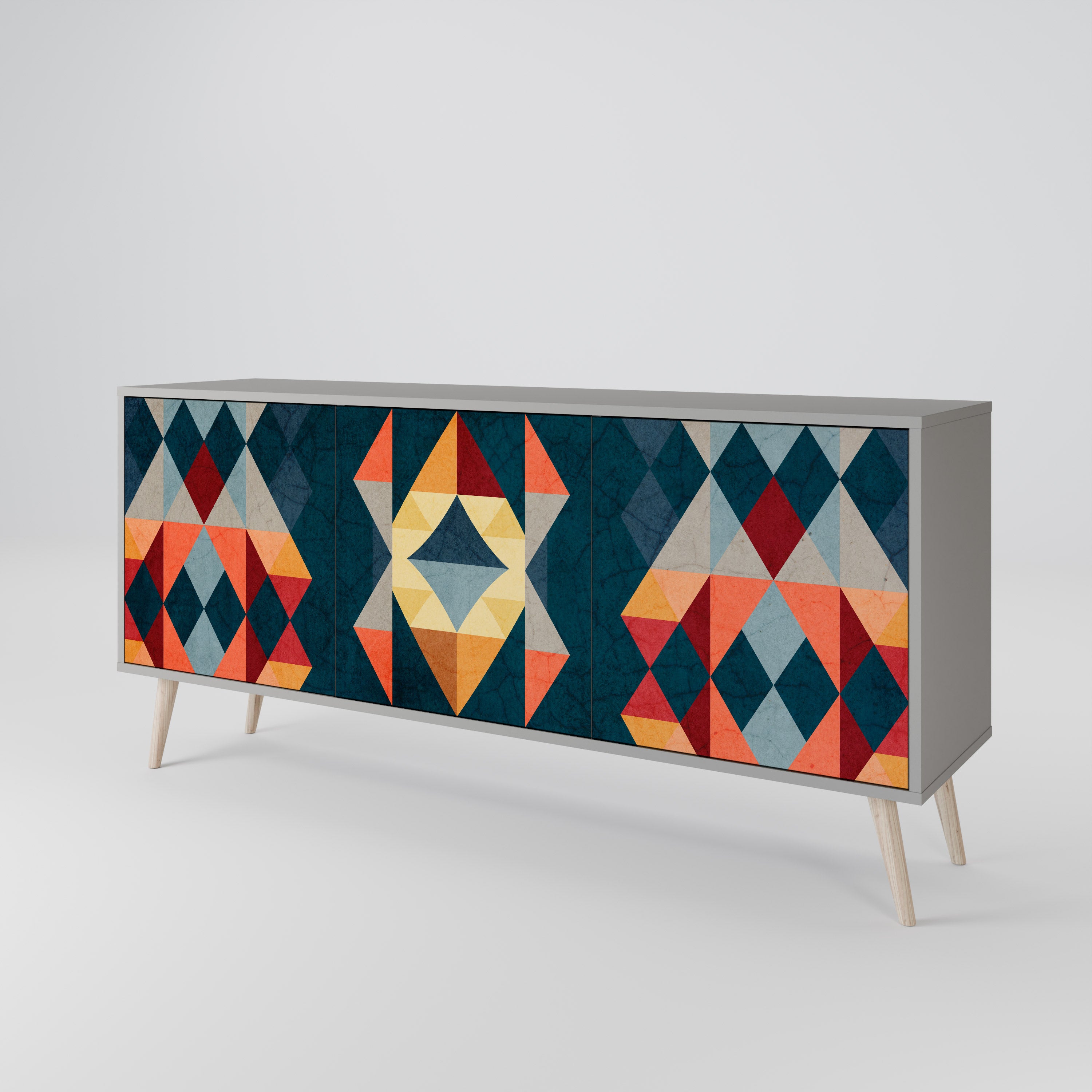 CRACKED ILLUSION 3-Door Sideboard