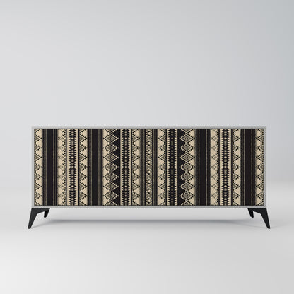 AZTEC 3-Door Sideboard in Grey Finish