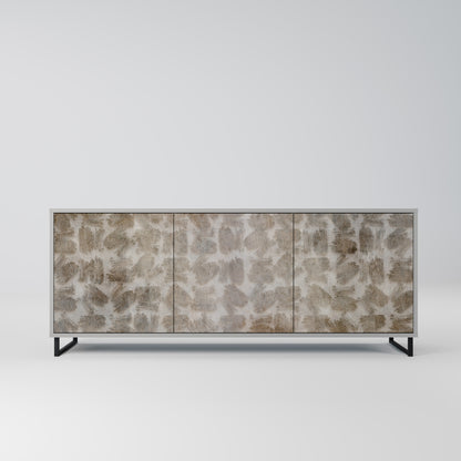 SLIGHTLY BLURRED 3-Door Sideboard in Grey Finish