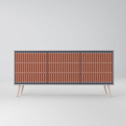 HYPNOTIC GATE 3-dörrars skänk i grå finish