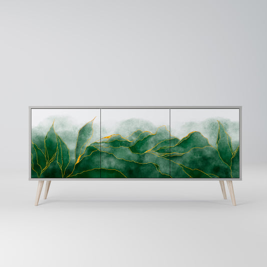EXPENSIVE NATURE 3-Door Sideboard in Grey Finish