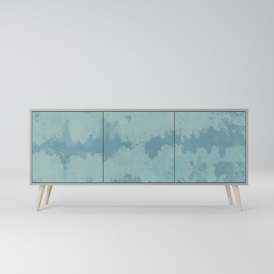 SKY WASH 3-Door Sideboard in Grey Finish