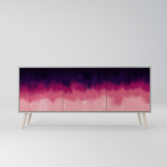 AURORA BOREALIS 3-Door Sideboard in Grey Finish