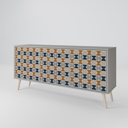 REFLECTION RANGE 3-Door Sideboard in Grey Finish