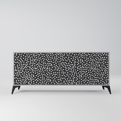 BLINDING LIGHTS 3-Door Sideboard in Grey Finish