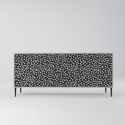 BLINDING LIGHTS 3-Door Sideboard in Grey Finish