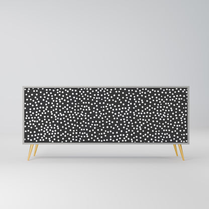BLINDING LIGHTS 3-Door Sideboard in Grey Finish