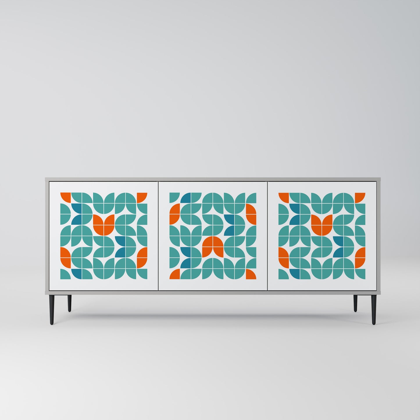 BE THE CHANGE 3-Door Sideboard in Grey Finish