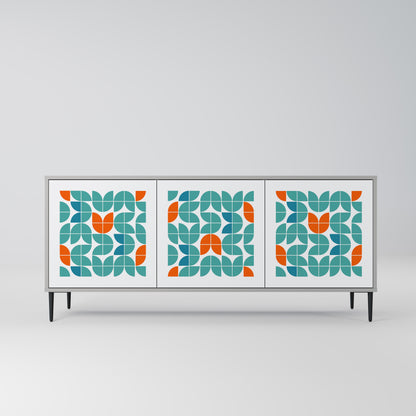BE THE CHANGE 3-Door Sideboard in Grey Finish