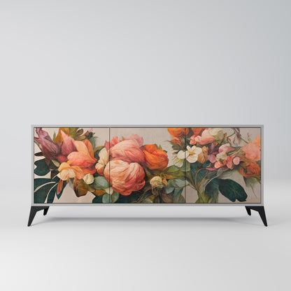 STYLISH BEAUTY 3-Door Sideboard in Grey Finish