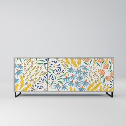HELLO SPRING 3-Door Sideboard in Grey Finish