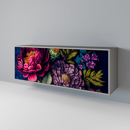 BLOOMING ELEGANCE Skänk med tre dörrar