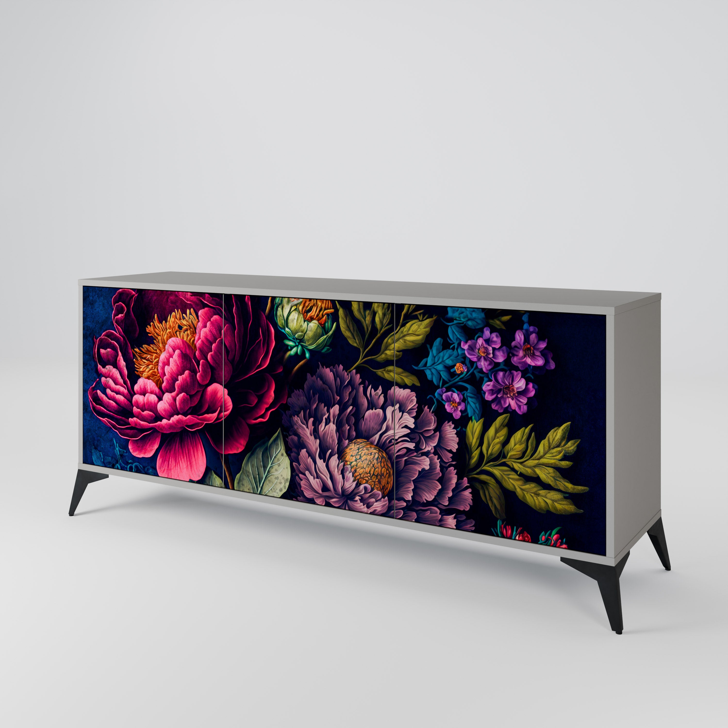 BLOOMING ELEGANCE 3-Door Sideboard
