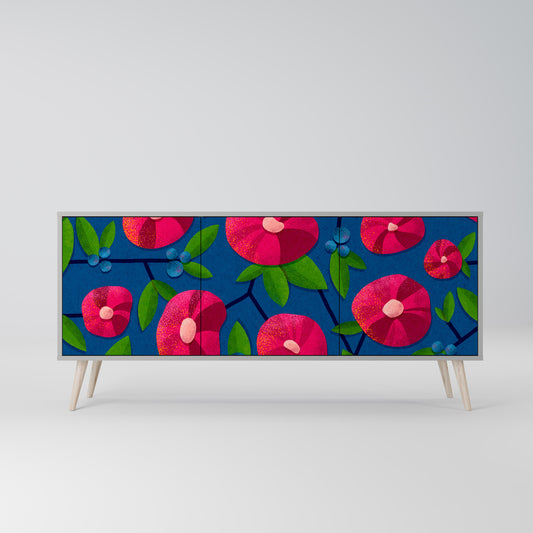 SPRING THOUGHTS 3-Door Sideboard in Grey Finish