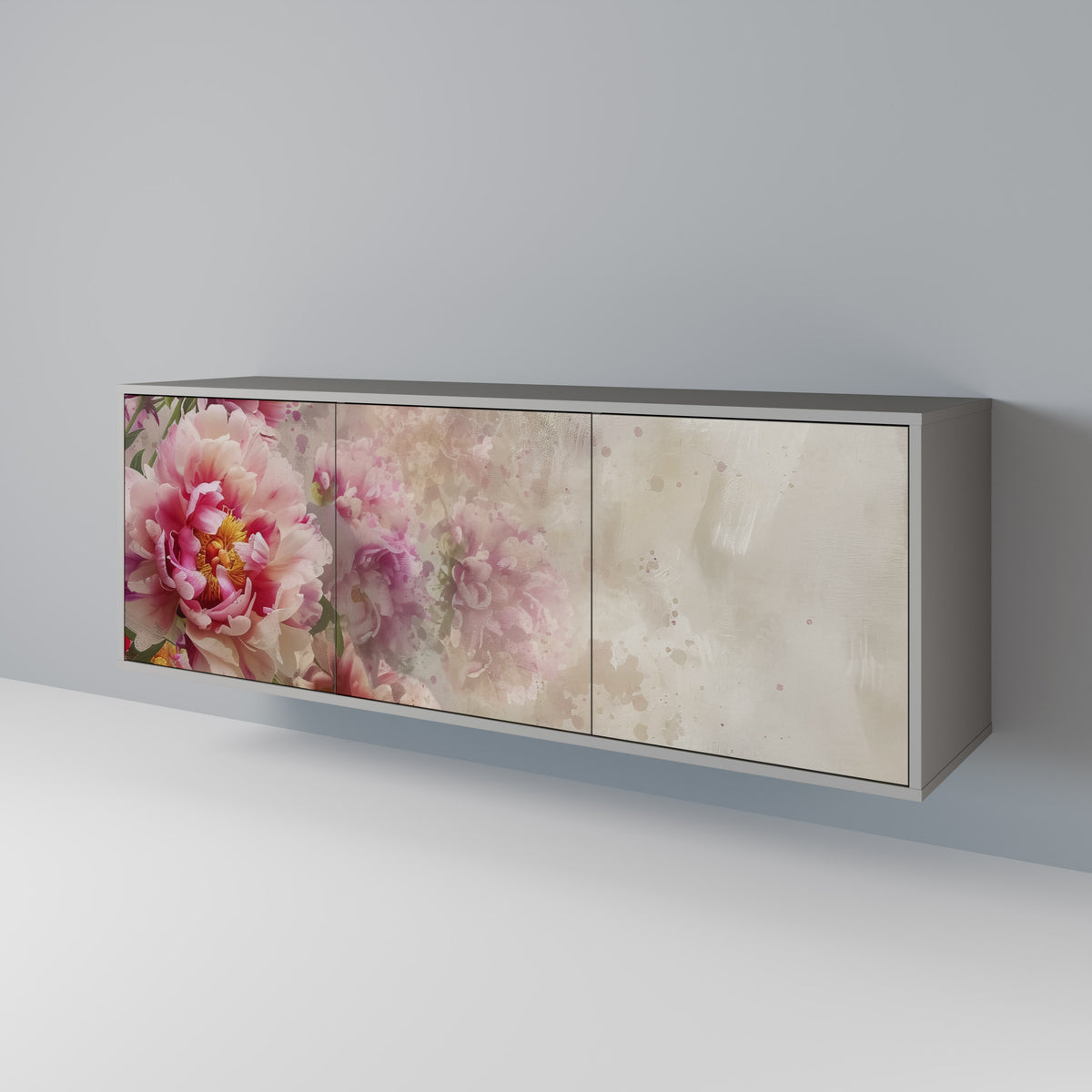 PEONY WHISPER Skänk med tre dörrar