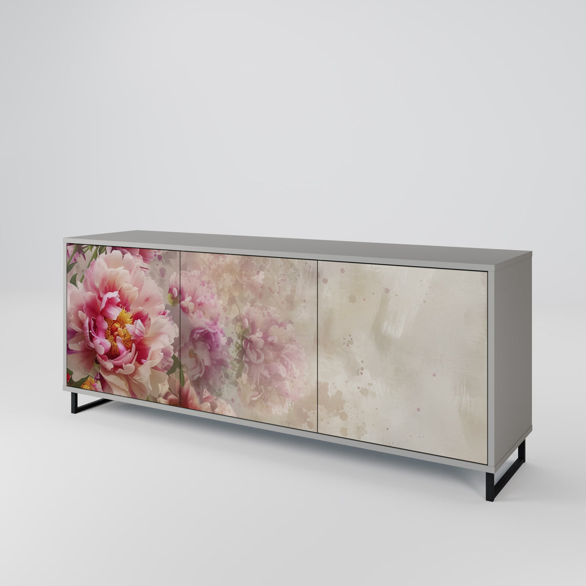 PEONY WHISPER Skänk med tre dörrar