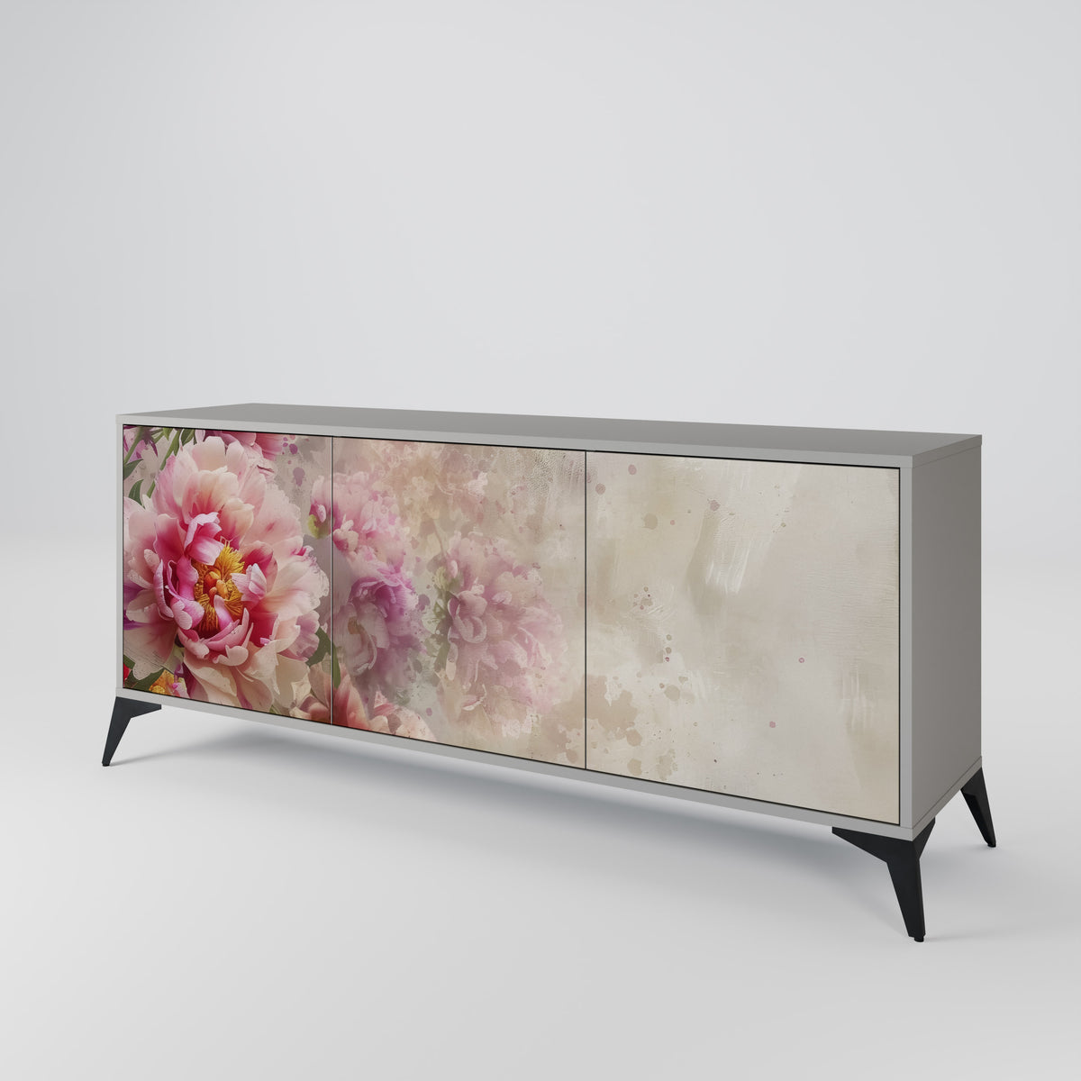 PEONY WHISPER Skänk med tre dörrar