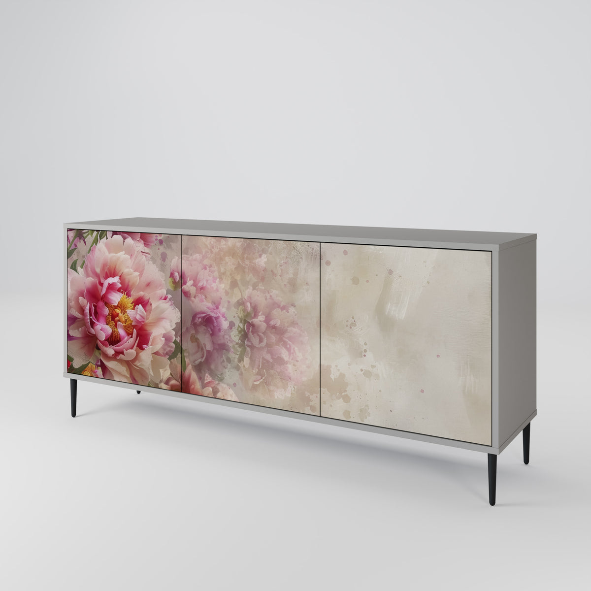 PEONY WHISPER Skänk med tre dörrar