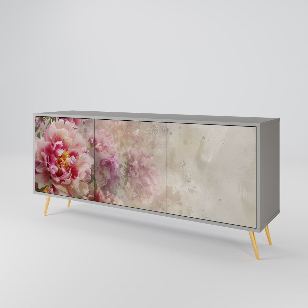 PEONY WHISPER Skänk med tre dörrar