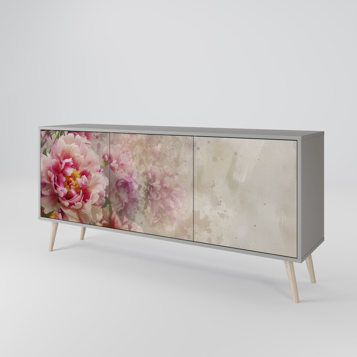 PEONY WHISPER Skänk med tre dörrar