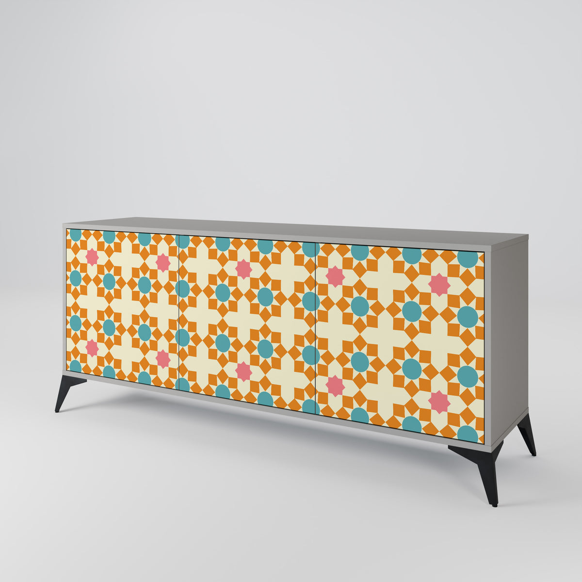 FLORAL DECOR Skänk med tre dörrar