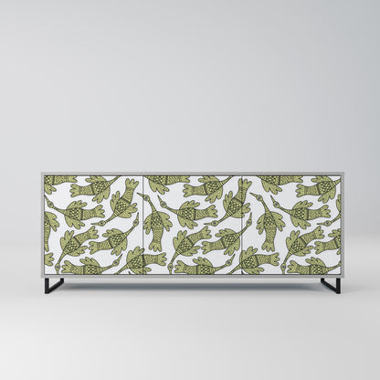 SEEDLING SONGBIRD 3-Door Sideboard in Grey Finish