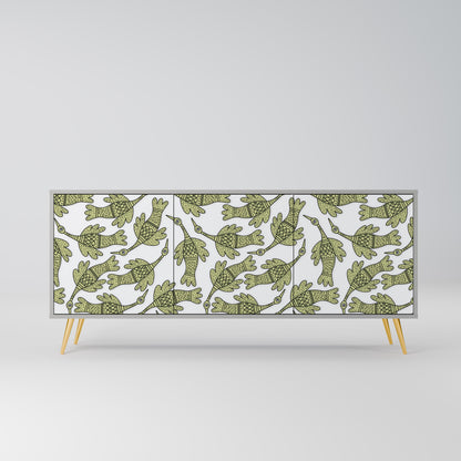 SEEDLING SONGBIRD 3-Door Sideboard in Grey Finish
