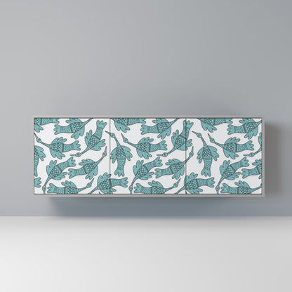 WATERSPOUT SONGIBIRD 3-Door Sideboard in Grey Finish