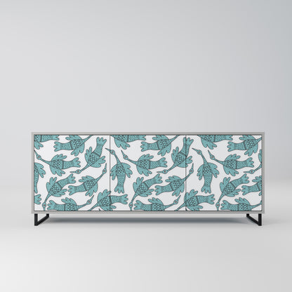WATERSPOUT SONGIBIRD 3-Door Sideboard in Grey Finish