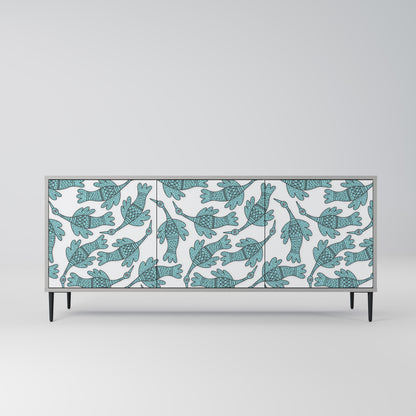 WATERSPOUT SONGIBIRD 3-Door Sideboard in Grey Finish