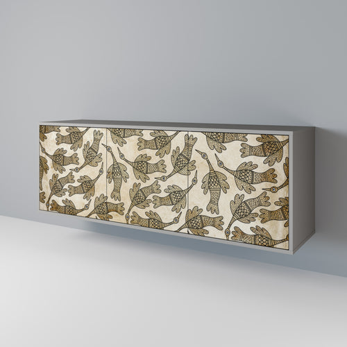 ALMONDINE SONGBIRD 3-dörrars skänk