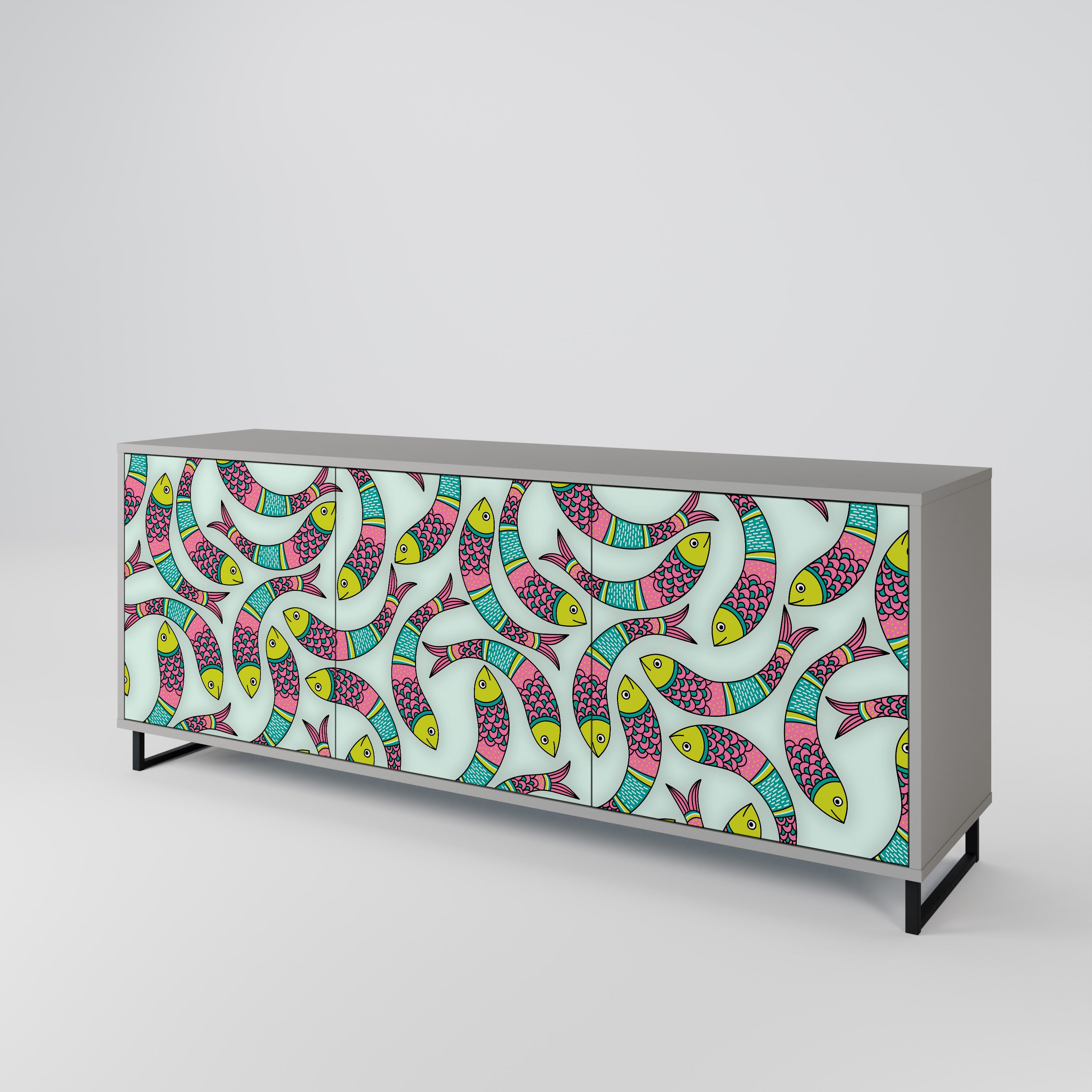 INDIAN FISH 3-Door Sideboard
