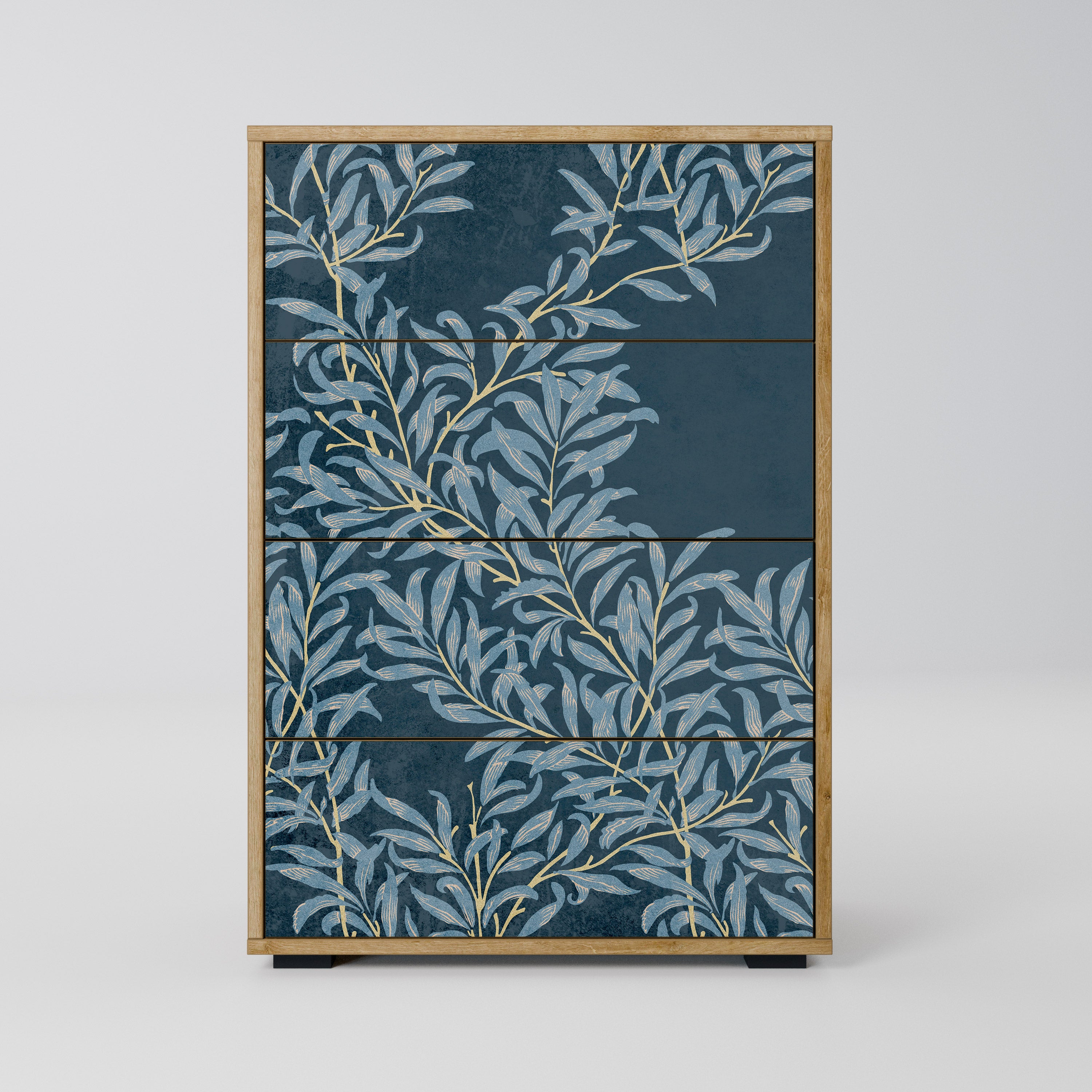BLUE LEAVES Chest of drawers