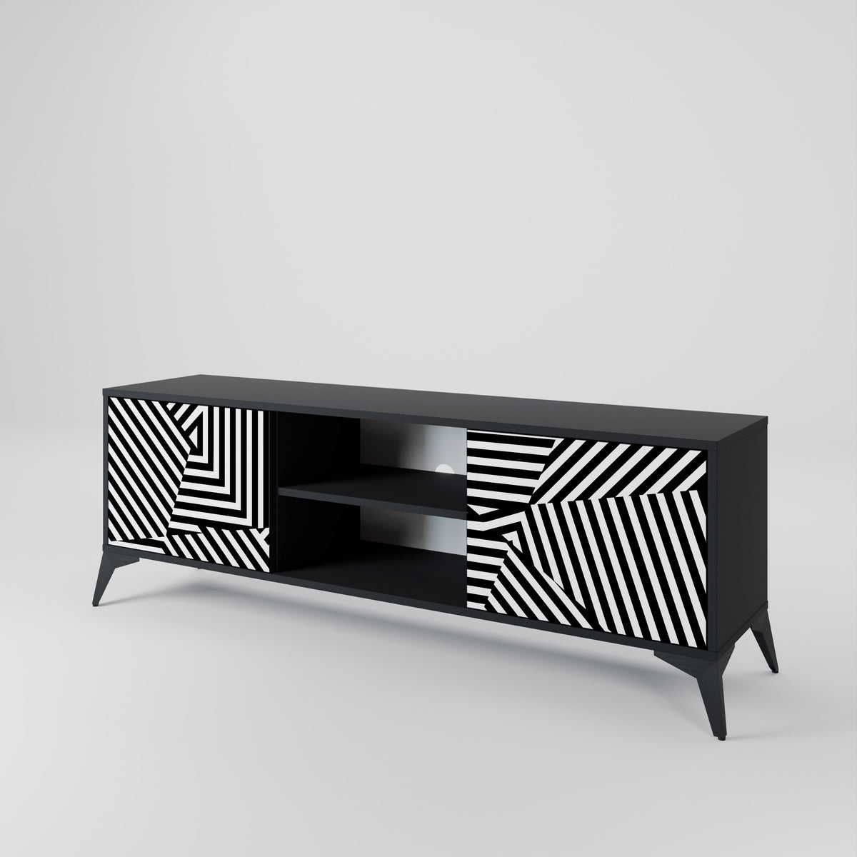 ILLUSIONARY LATTICE TV-bänk med två dörrar