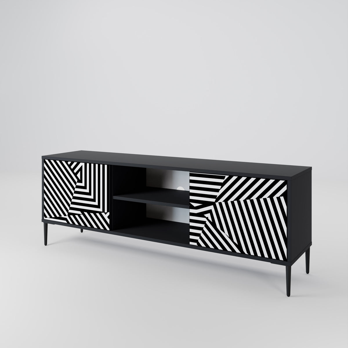 ILLUSIONARY LATTICE TV-bänk med två dörrar