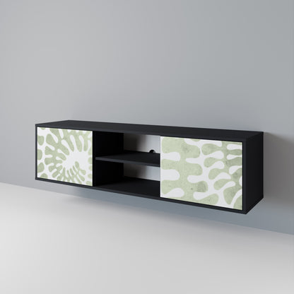 HELIX DANCE 2-Door TV Stand in Black Finish
