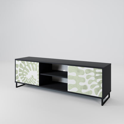 HELIX DANCE 2-Door TV Stand in Black Finish