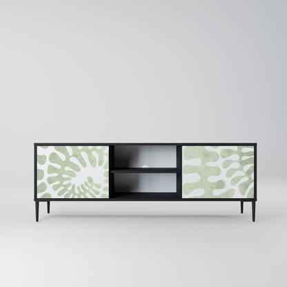 HELIX DANCE 2-Door TV Stand in Black Finish