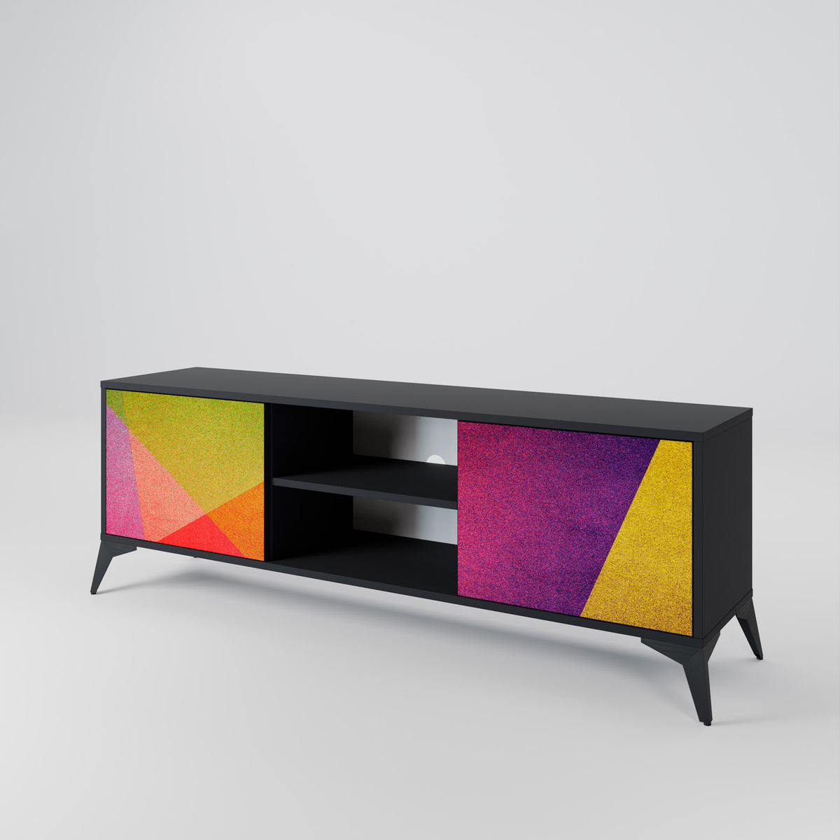VIVID GEOMETRY TV-bänk med två dörrar