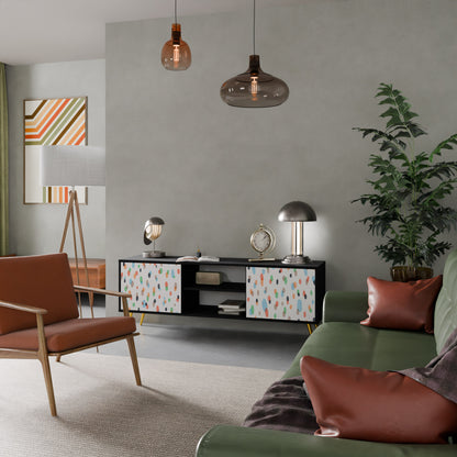 ENERGETIC SPOTS 2-dörrars TV-bänk i svart finish