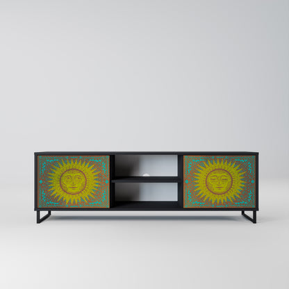 SUNSHINE EULOGY 2-Door TV Stand in Black Finish