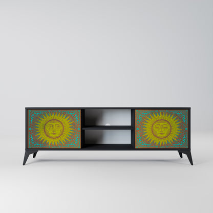 SUNSHINE EULOGY 2-Door TV Stand in Black Finish