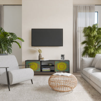 SUNSHINE EULOGY 2-Door TV Stand in Black Finish