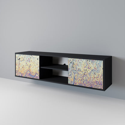 MOSAIC OF COLORS 2-Door TV Stand in Black Finish