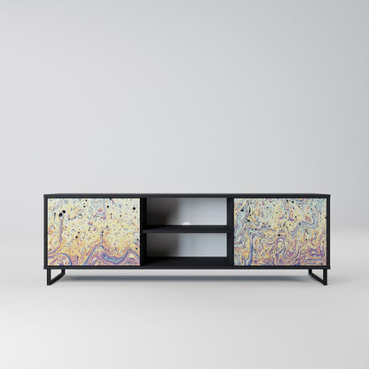 MOSAIC OF COLORS 2-Door TV Stand in Black Finish